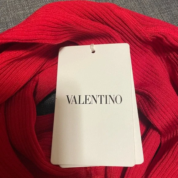 Valentino Silk Blend Ribbed Tights.Brand New. red wine color - Picture 5 of 11